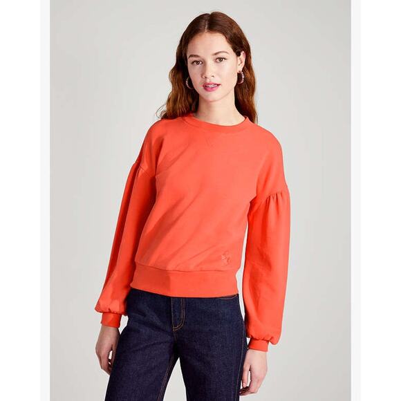 NWT Kate Spade Flower Embroidered Sweatshirt Size Small - Picture 2 of 9